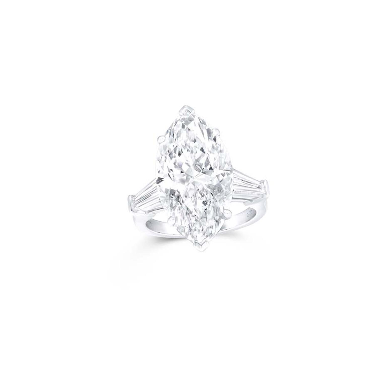Graff jewellery marquise cut promise diamond engagement